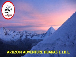 Amanecer en la ruta del Nevado Pisco